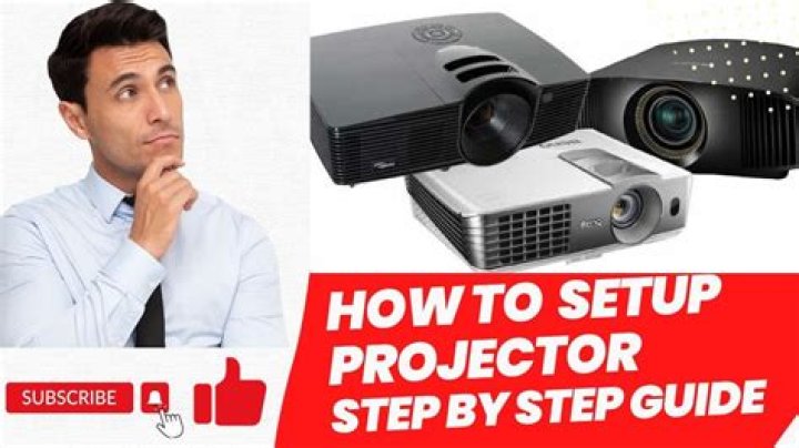 How do you set up a projector in PowerPoint?