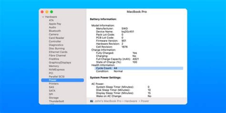 Whats a good cycle count for MacBook Pro?
